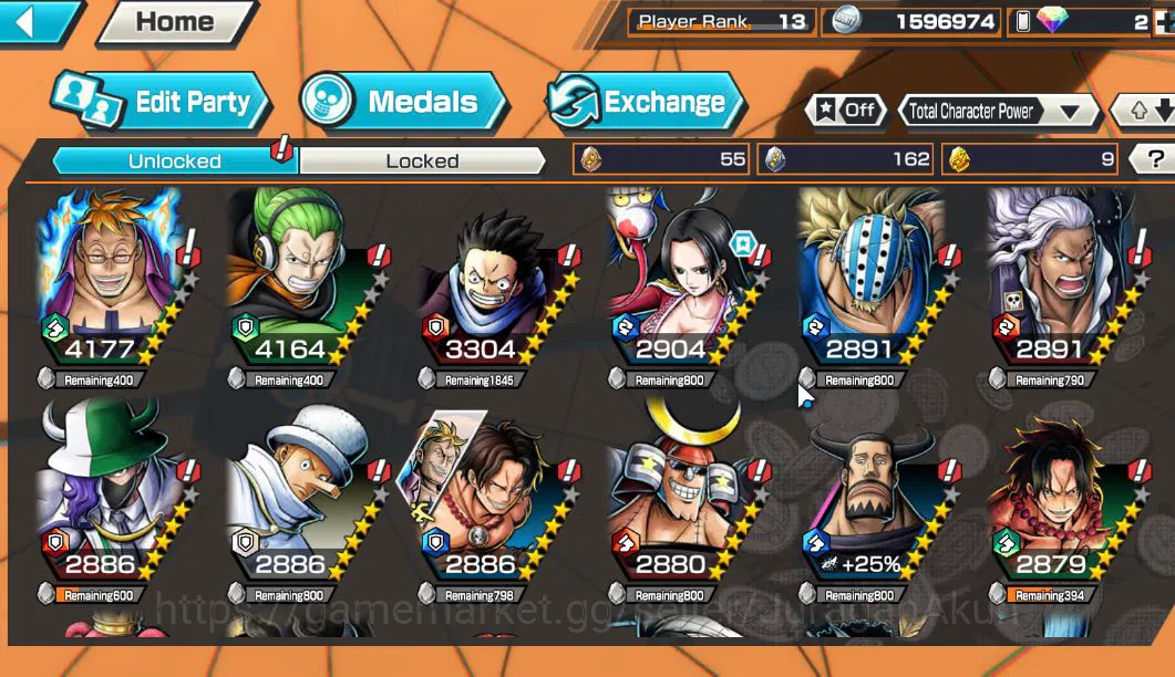 One Piece Bounty Rush Accounts Starter Global|EX 3|Battle Of Monster Onigashima Kaido,Land Of WanoOrobi,Awaken Form RobLucci 8