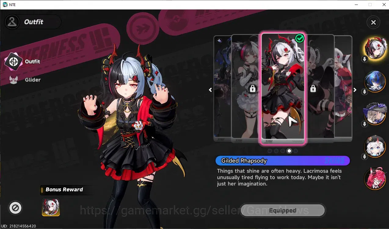 Neverness to Everness Accounts GLOBAL SEA|HL 17|TL 5|5 SSR 2 Limited|Lacrimosa+Sk image 4
