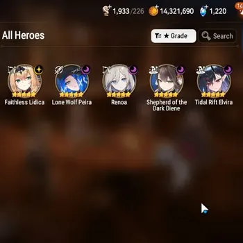 Epic Seven Accounts Starter Global Unverif|Fresh Starter|5ML(FLidica,LWPeira,SotDDiene,TRElvira,Renoa)|Theater