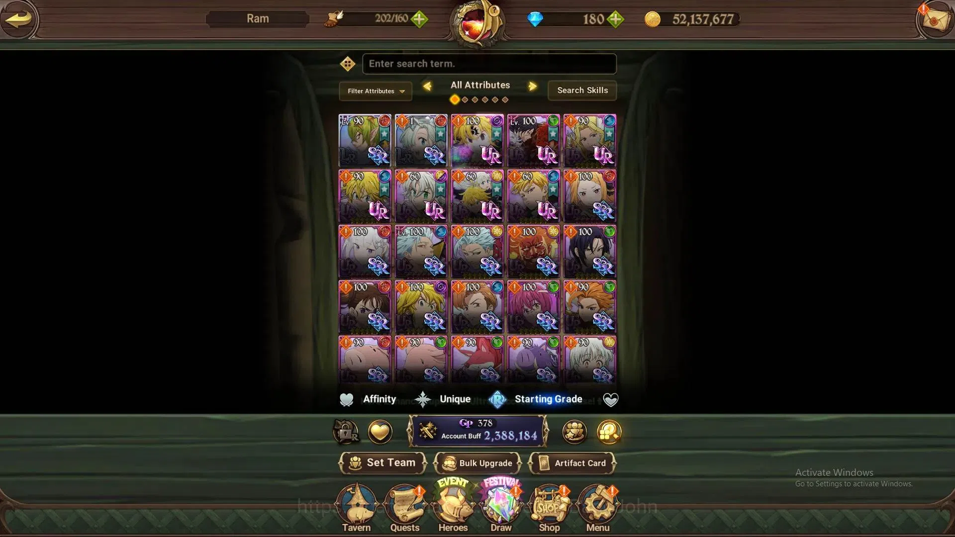 The Seven Deadly Sins: Grand Cross Accounts ASIA | 2.38M CC | 180 DM | LR Mesis Max|UR Menor 1 image 11