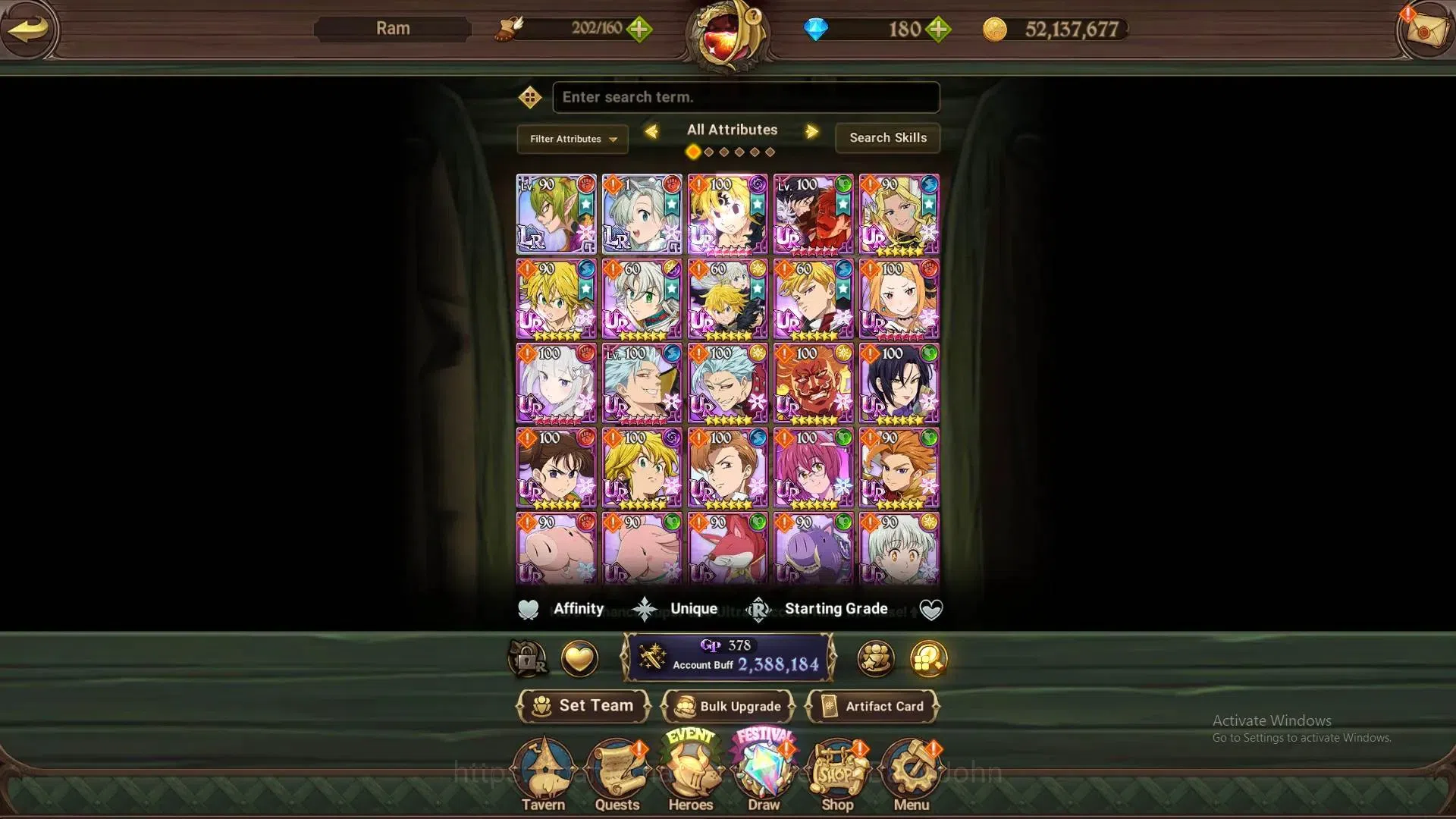 The Seven Deadly Sins: Grand Cross Accounts ASIA | 2.38M CC | 180 DM | LR Mesis Max|UR Menor 1 image 12