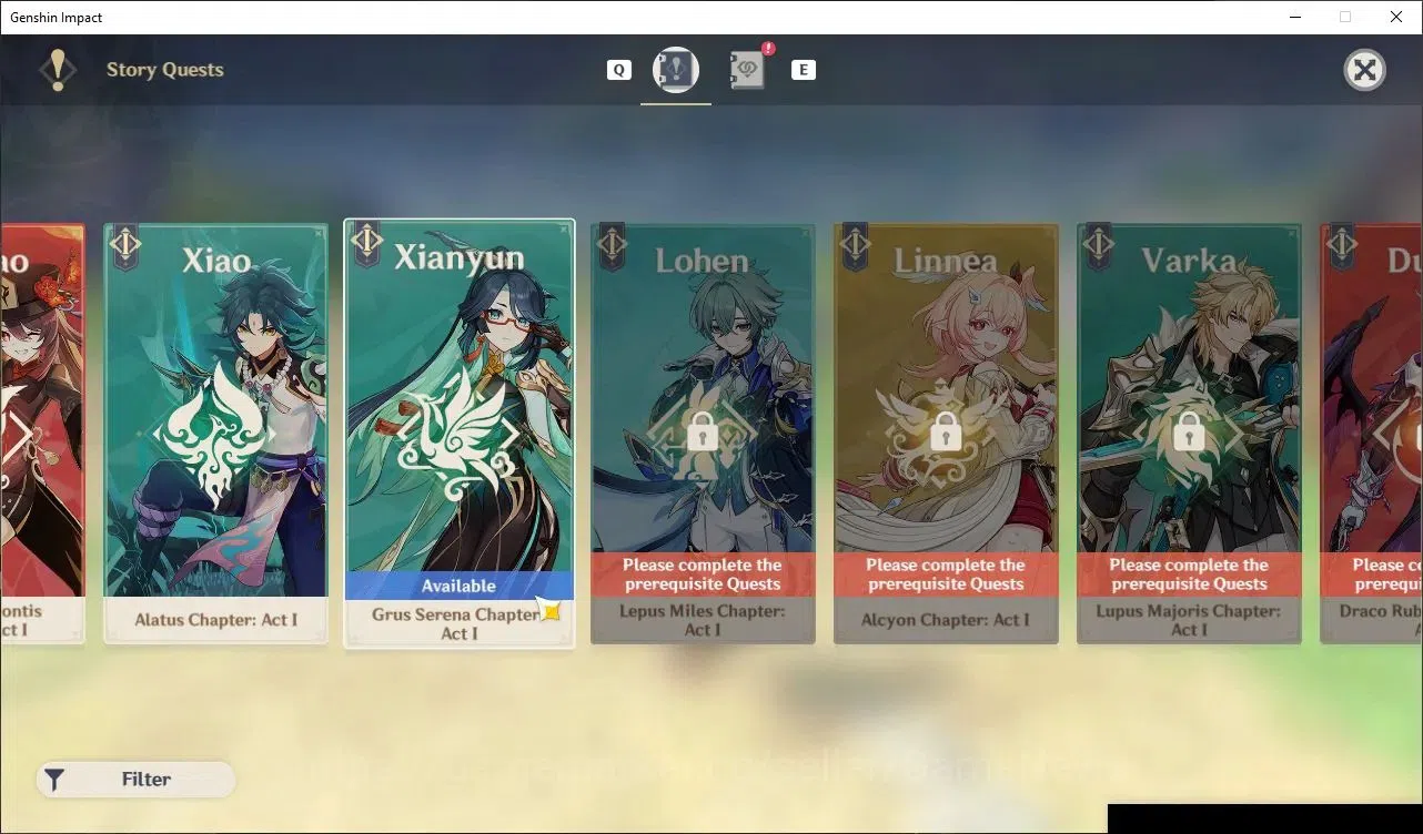 Genshin Impact Accounts ASIA|AR 47|2 Limited|Sandrome,Zhongli +4(5*Standar image 19