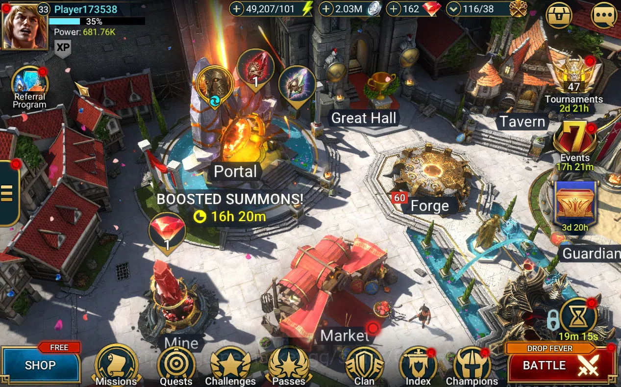 Raid: Shadow Legends Accounts Lv 33 681k Pwr|1 Myth Gizmak + 19 Legends(Teodor,E image 2