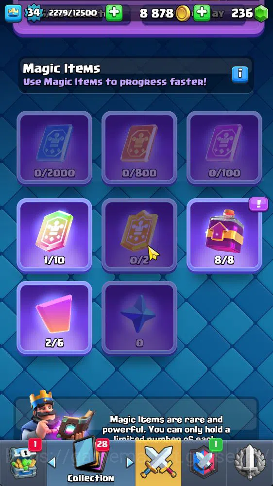 Clash Royale Accounts Midgame Lvl 34|Trophy 7923|KTL 12|Limited Skin|Card 114|1 Hero 5 EVO 2 Champ 20 Legendary 33 Epic 30 14