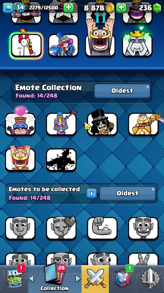 Clash Royale Accounts Midgame Lvl 34|Trophy 7923|KTL 12|Limited Skin|Card 114|1 Hero 5 EVO 2 Champ 20 Legendary 33 Epic 30 15