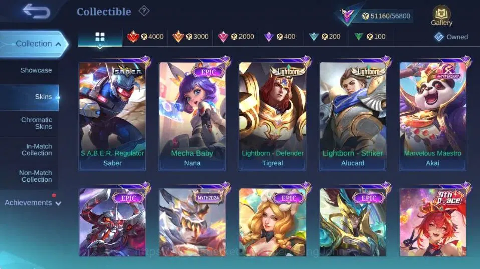 Mobile Legends: Bang Bang Accounts Global |Hero 122|Skin 239|Renowned|Collector Natal image 11