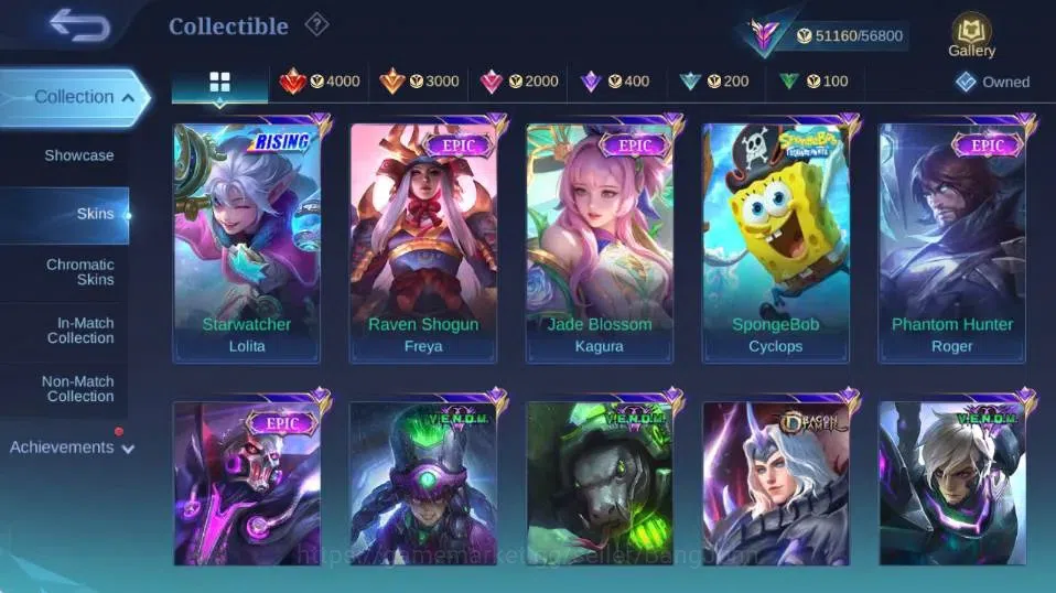 Mobile Legends: Bang Bang Accounts Global |Hero 122|Skin 239|Renowned|Collector Natal image 9