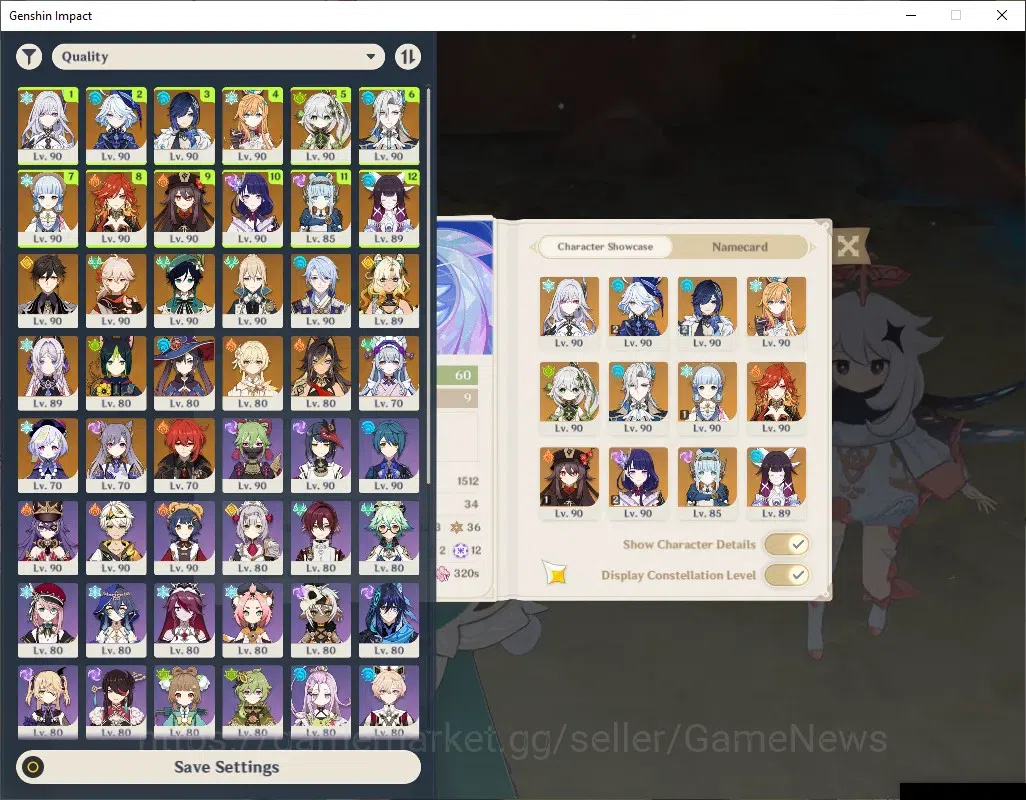Genshin Impact Accounts ASIA|AR60|16,4k Primo|18Limited+14(*5Weap)|[Skirk, image 2