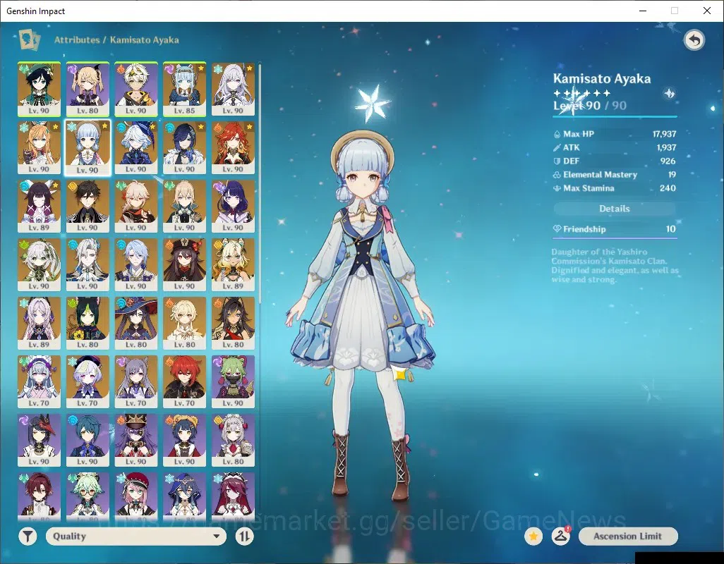 Genshin Impact Accounts ASIA|AR60|16,4k Primo|18Limited+14(*5Weap)|[Skirk, image 7
