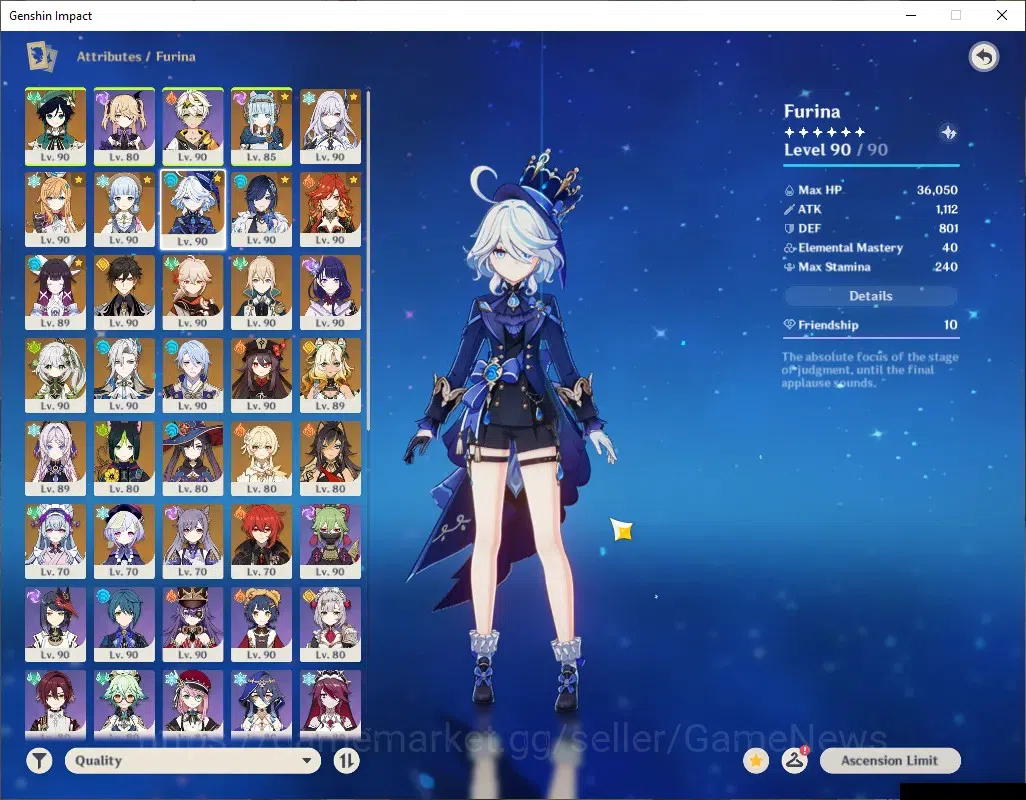 Genshin Impact Accounts ASIA|AR60|16,4k Primo|18Limited+14(*5Weap)|[Skirk, image 8