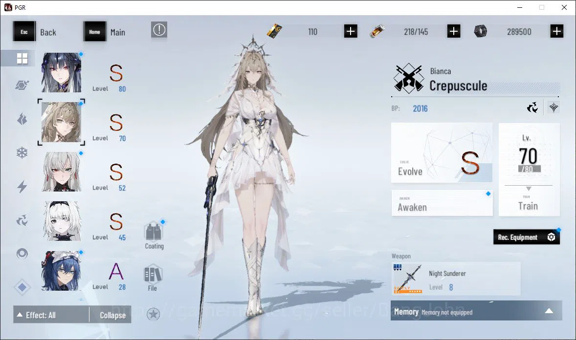 Punishing: Gray Raven Accounts EUROPE|Lv 46 | [S Nirvantia,S Crepuscule,S LuciaCW image 11