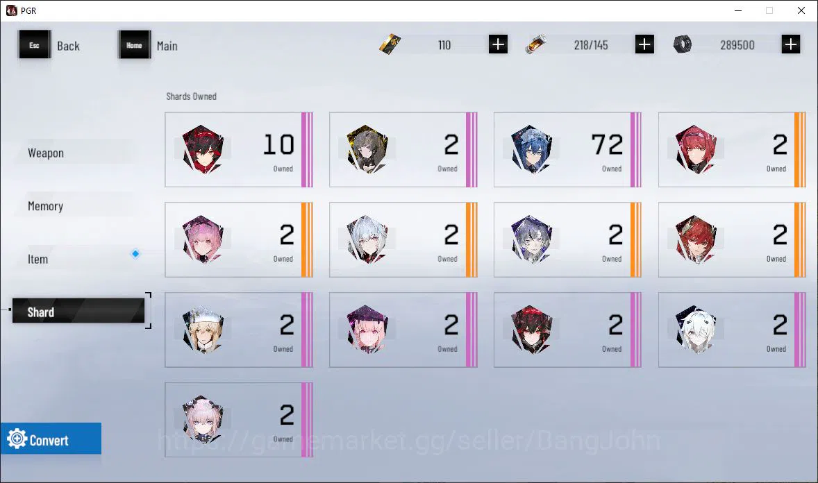 Punishing: Gray Raven Accounts EUROPE|Lv 46 | [S Nirvantia,S Crepuscule,S LuciaCW image 5