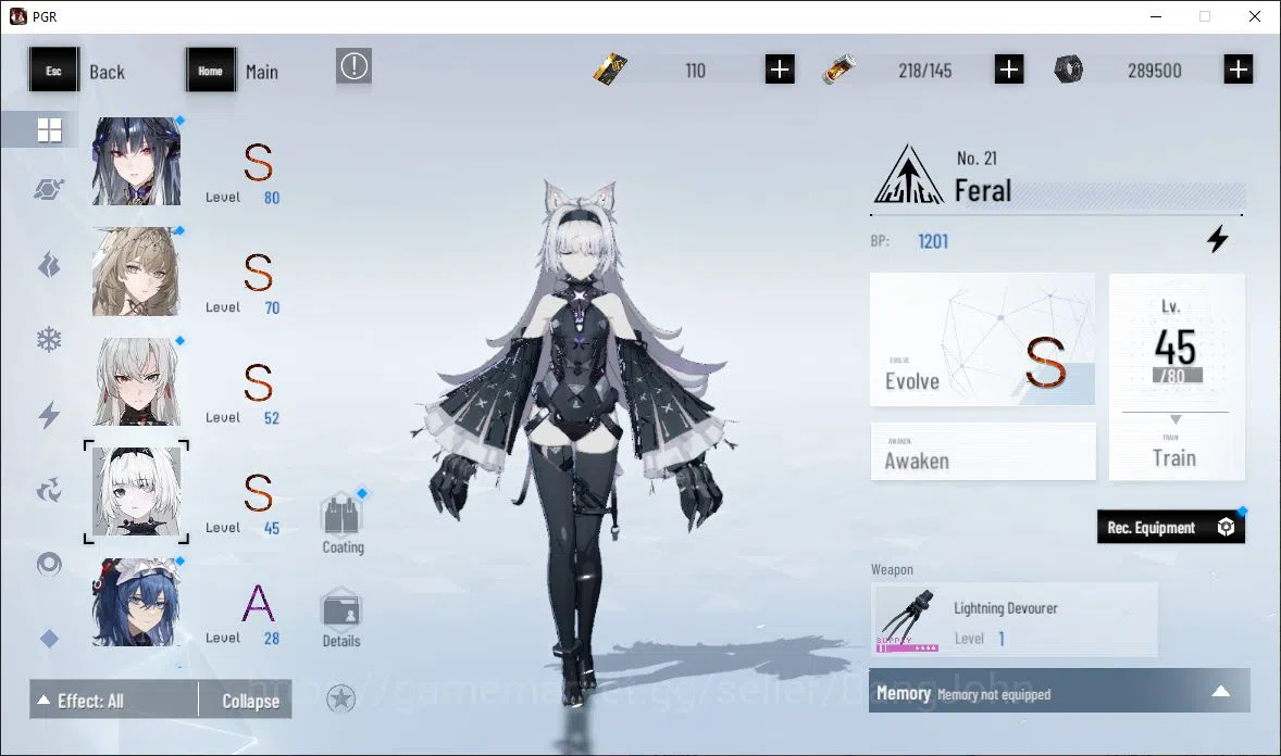 Punishing: Gray Raven Accounts EUROPE|Lv 46 | [S Nirvantia,S Crepuscule,S LuciaCW image 9