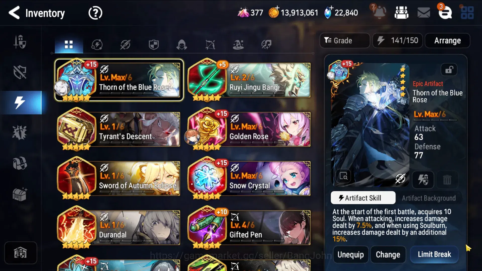 Epic Seven Accounts Global-15 ML(R&L,BArunka,LOTScales,Salome,Etc.)Rin image 7