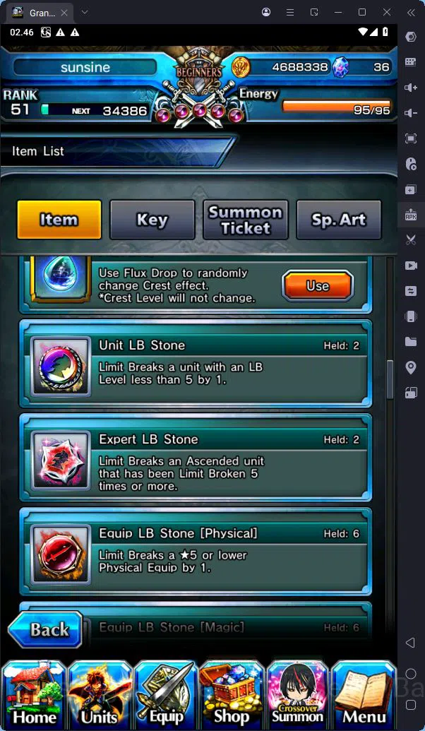 Grand Summoners Accounts [GLOBAL] Rank 51 | 10 Ascend | Summer Miyu | Shiro image 4