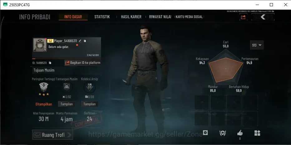 Arena Breakout Accounts Starter MOBILE|STARTER|LV 24| SV 30 M | CV 27,6 M |DETAIL CHECK SS|TAKE MAIL|LogInfinite(AB825Z) 1