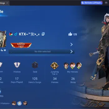 Honor of Kings Accounts Others Global|34H 26S|1 Legend|1 Limited1 Worldly|1 Limbo|Mulan S1|4 Epic|1 Event Exclusive|1
