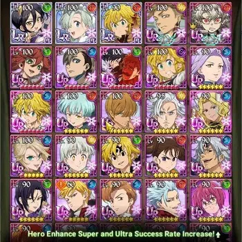 The Seven Deadly Sins: Grand Cross Accounts Endgame ASIA|3.15M Power|3 LR+4UR (Elizabeth, Menor, Cross Meliodas and