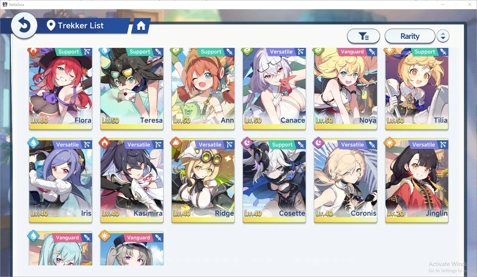 Stella Sora Accounts GLOBAL ENDGAME| 11 SSR 5 Limit+Disc (FuyukaT1,Chitose,Shia,Firenze,SnowLaru),MinovaT2,etc | 21SSR Disc 7