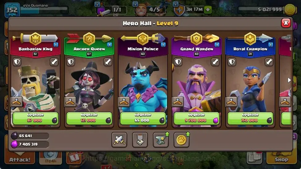 Clash of Clans Accounts Global | TH 15-BH 9 | LVL 152|HH 9|AQ 67,MP 43 ,GW image 6