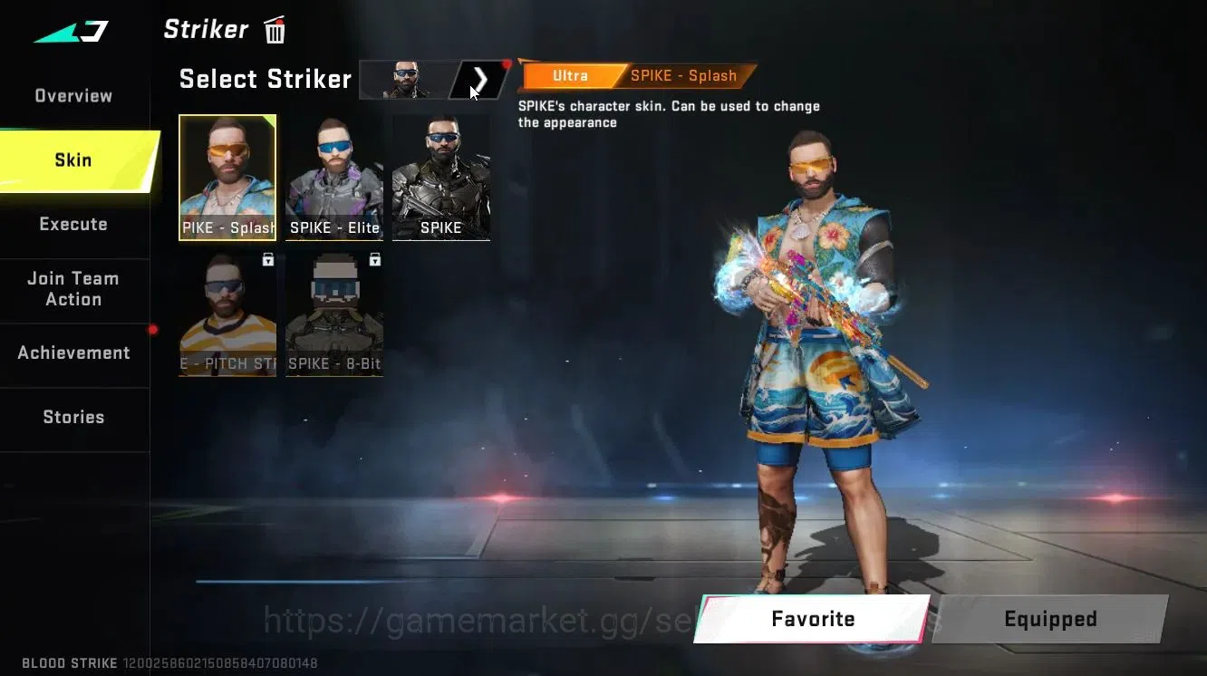 Blood Strike Accounts Collab Skin ASIA|ETRNAL DEagle-Scorpius|ULTRA MELEE Lightblade-DarkForce+[ETHAN,FAL,Etc]|Collab 10