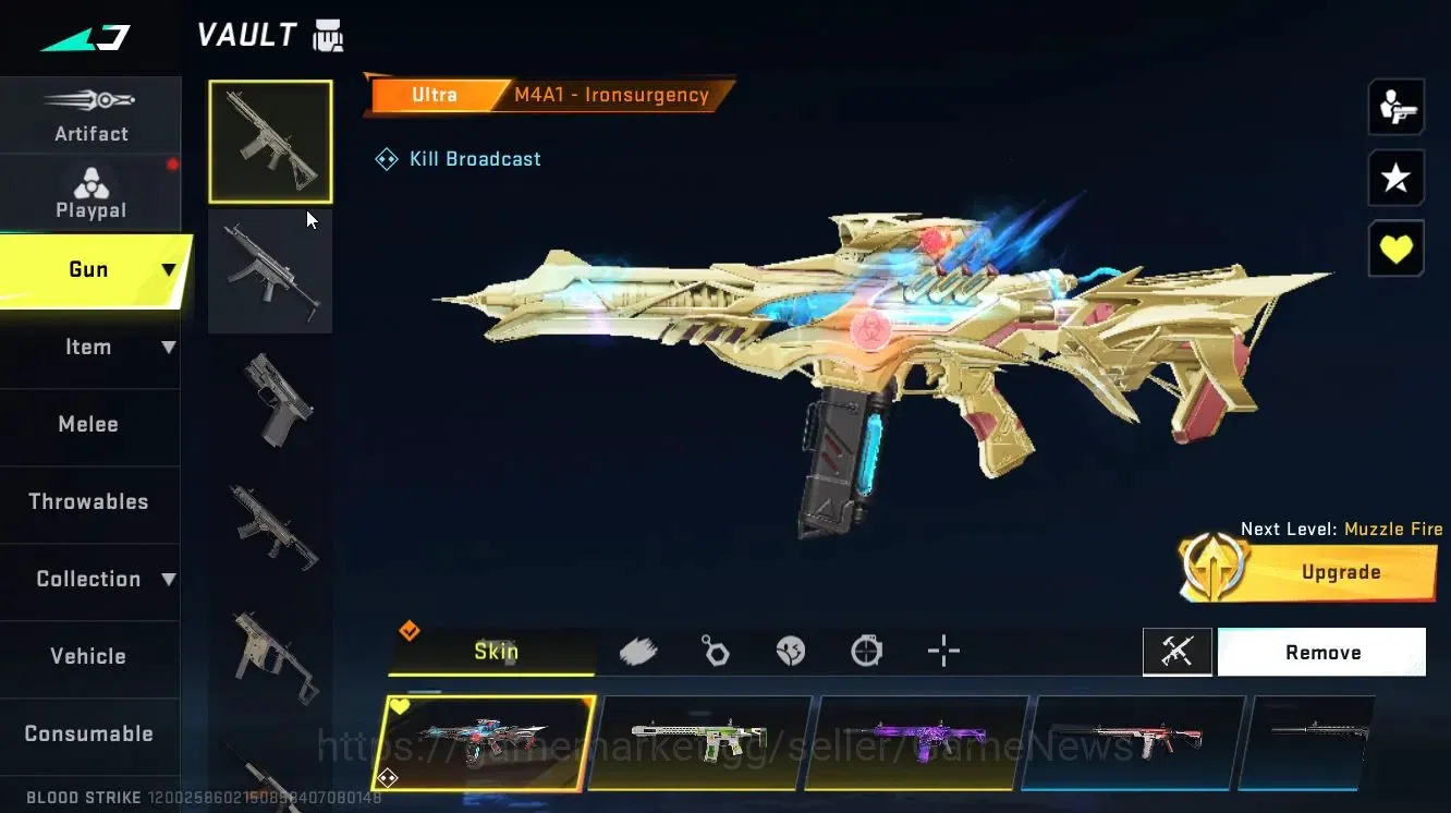 Blood Strike Accounts Collab Skin ASIA|ETRNAL DEagle-Scorpius|ULTRA MELEE Lightblade-DarkForce+[ETHAN,FAL,Etc]|Collab 12