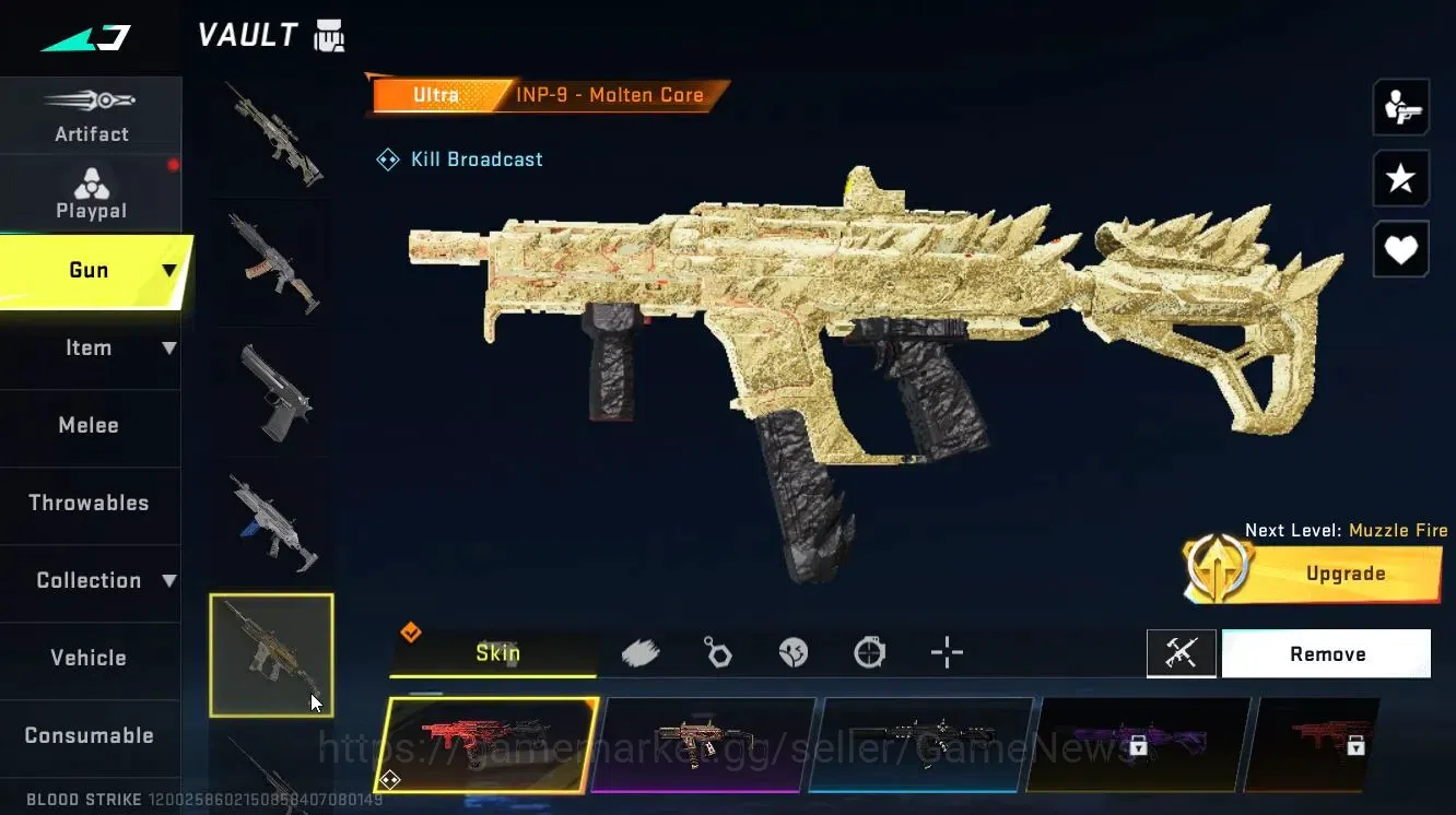 Blood Strike Accounts Collab Skin ASIA|ETRNAL DEagle-Scorpius|ULTRA MELEE Lightblade-DarkForce+[ETHAN,FAL,Etc]|Collab 18