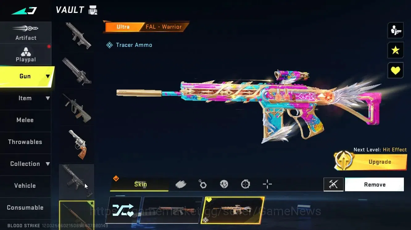 Blood Strike Accounts Collab Skin ASIA|ETRNAL DEagle-Scorpius|ULTRA MELEE Lightblade-DarkForce+[ETHAN,FAL,Etc]|Collab 19