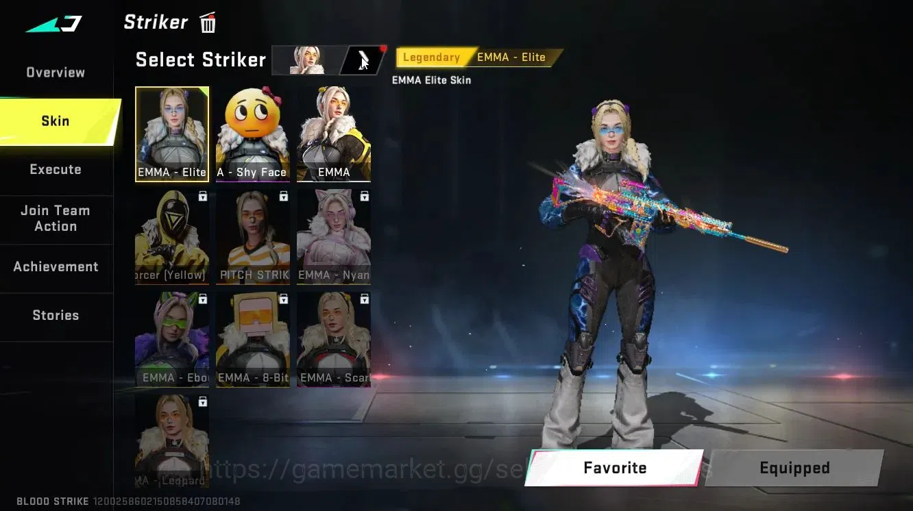 Blood Strike Accounts Collab Skin ASIA|ETRNAL DEagle-Scorpius|ULTRA MELEE Lightblade-DarkForce+[ETHAN,FAL,Etc]|Collab 5