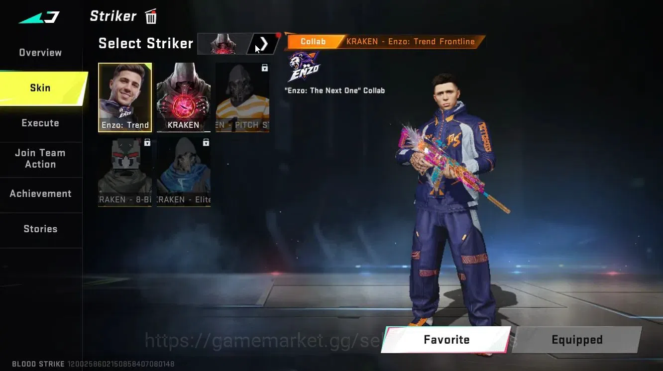 Blood Strike Accounts Collab Skin ASIA|ETRNAL DEagle-Scorpius|ULTRA MELEE Lightblade-DarkForce+[ETHAN,FAL,Etc]|Collab 8