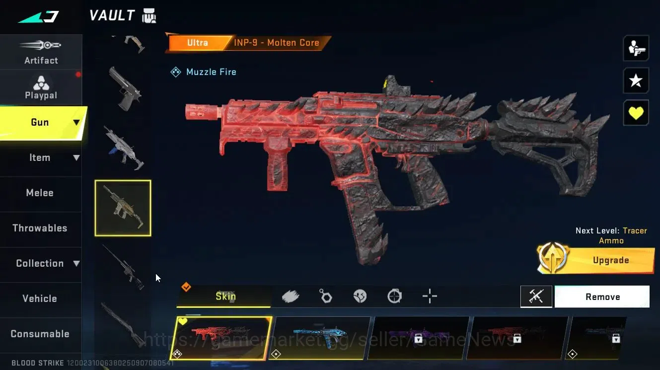 Blood Strike Accounts Collab Skin ASIA|ETERNAL M4A1-Blight's Embrace Lv3,DEagle-Scorpius|Collab 14