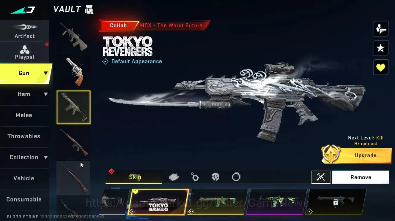 Blood Strike Accounts Collab Skin ASIA|ETERNAL M4A1-Blight's Embrace Lv3,DEagle-Scorpius|Collab 16