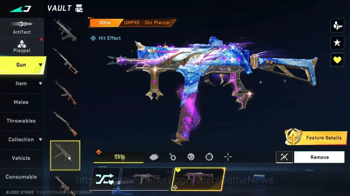 Blood Strike Accounts Collab Skin ASIA|ETERNAL M4A1-Blight's Embrace Lv3,DEagle-Scorpius|Collab 19