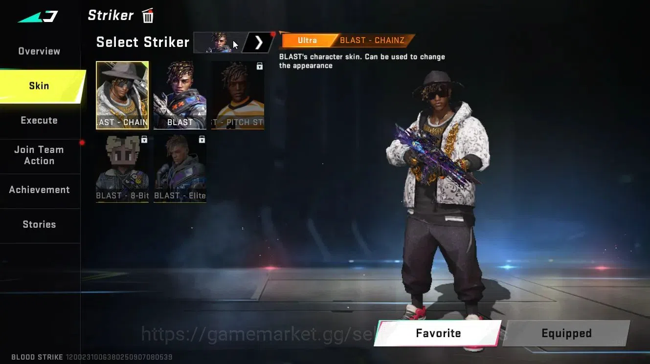 Blood Strike Accounts Collab Skin ASIA|ETERNAL M4A1-Blight's Embrace Lv3,DEagle-Scorpius|Collab 4