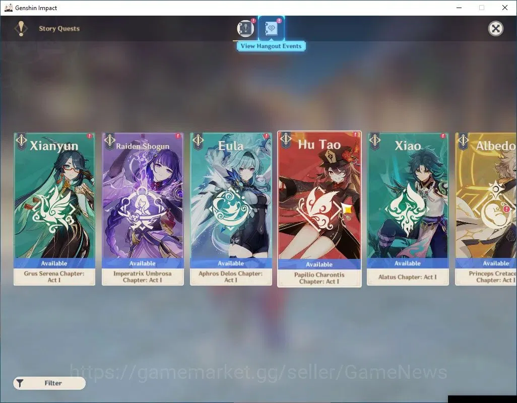 Genshin Impact Accounts Asia|AR 48|3 Limit +2(*5Wep)|Chasca+sign,Skirk,Emi image 11