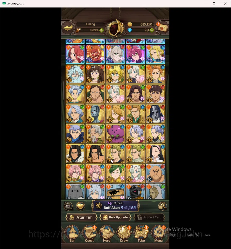 The Seven Deadly Sins: Grand Cross Accounts Starter ASIA | 900K CC |1 UR DKM | Full Collab FIR image 3