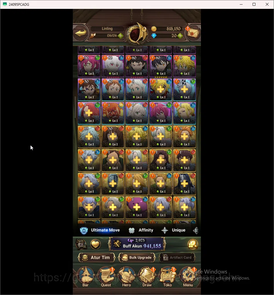 The Seven Deadly Sins: Grand Cross Accounts Starter ASIA | 900K CC |1 UR DKM | Full Collab FIR image 5