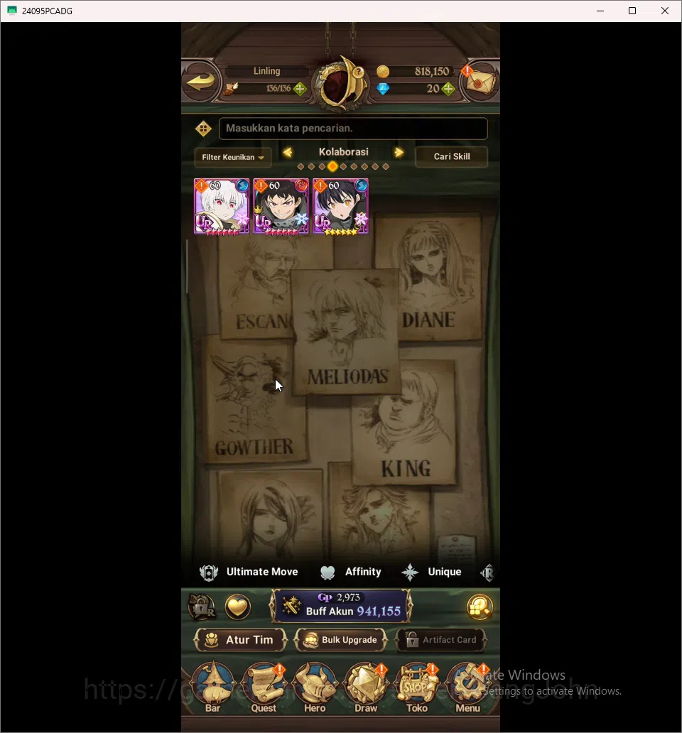 The Seven Deadly Sins: Grand Cross Accounts Starter ASIA | 900K CC |1 UR DKM | Full Collab FIR image 6