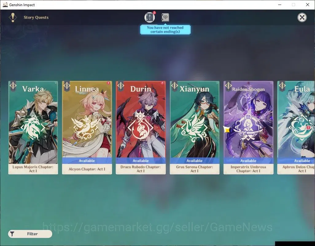 Genshin Impact Accounts ASIA|AR 52|2 Limited+4(*5Weapon)|Flins+Sign,Neuvil image 13