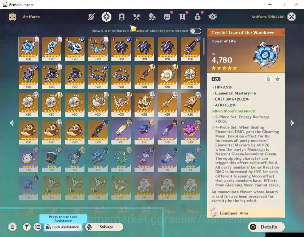 Genshin Impact Accounts ASIA|AR 52|2 Limited+4(*5Weapon)|Flins+Sign,Neuvil image 5