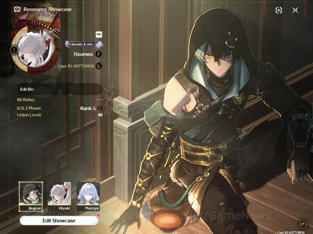 Wuthering Waves Accounts Starter EU |UL 48|3 Limited|(Hiyki, Mornye)+Signature, Jingran +4 Std Char|Female MC|Log Kuro|Take 1