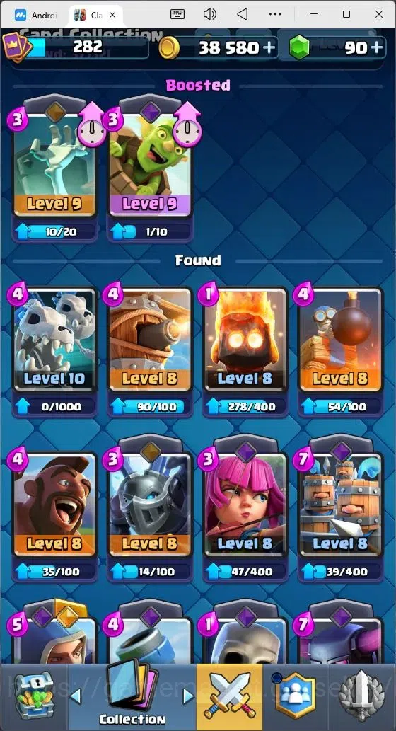Clash Royale Accounts Mobile |Trophy 2050|1 EVO Cards|1 Hero Card|90 Gem image 2