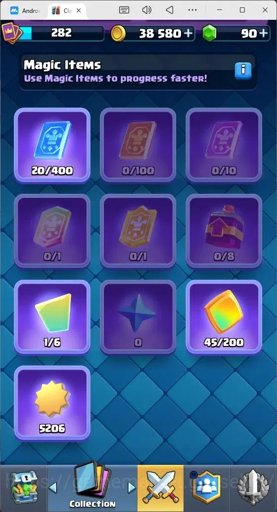 Clash Royale Accounts Mobile |Trophy 2050|1 EVO Cards|1 Hero Card|90 Gem image 8