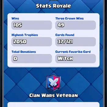 Clash Royale Accounts Starter Mobile |Trophy 2050|1 EVO Cards|1 Hero Card|90 Gems|38k Gold|Emote Collection 7\239| TakeMail