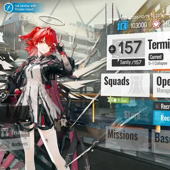 Arknights Accounts Starter Global|Starter Lv 1|39 Operator|1 Limited|( Exusiai the New Covenant n Fiammetta )|1 Top Op