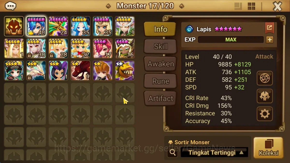 Summoners War: Sky Arena Accounts Global|Lv 27|Starter|1 LD [Isis]|4 Total NB5[Tesha image 6