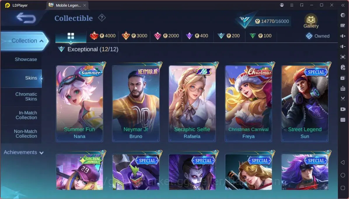 Mobile Legends: Bang Bang Accounts GLOBAL Hero 65 Skin 70|Transformers Roger|Luckybox image 4