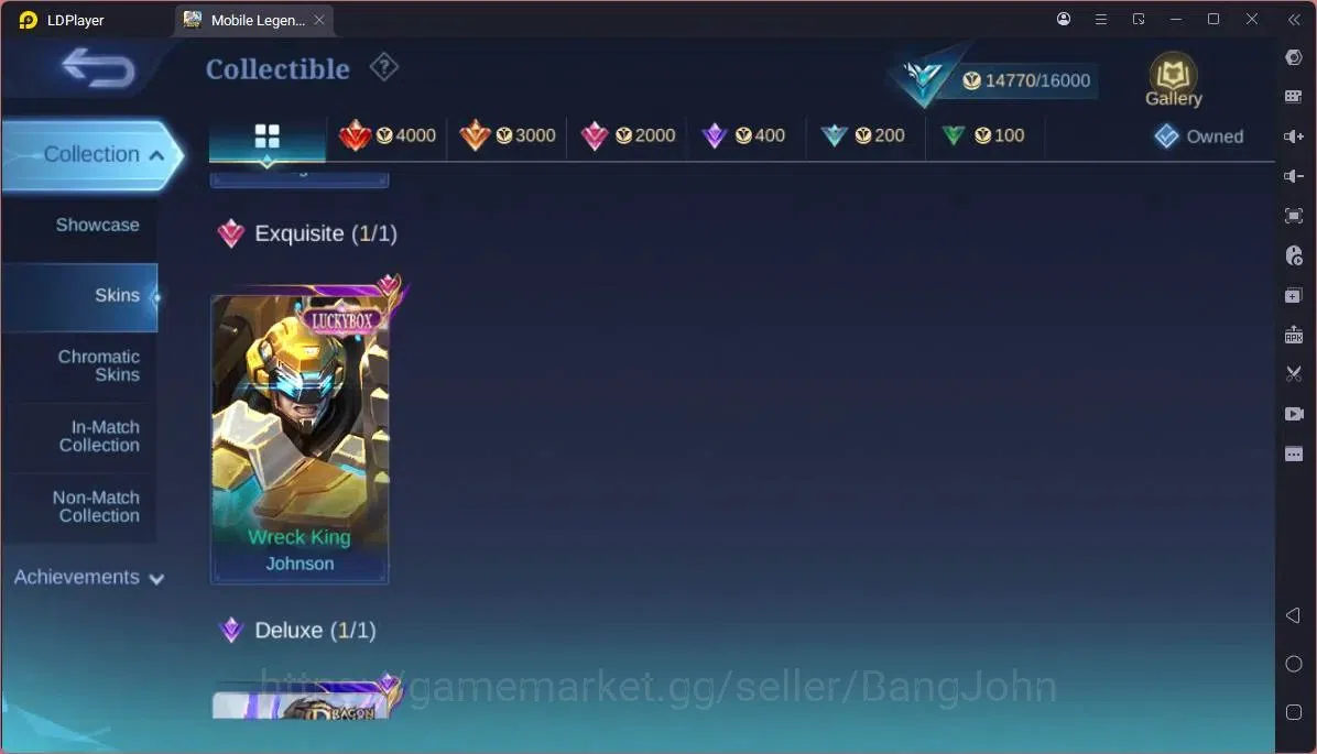 Mobile Legends: Bang Bang Accounts GLOBAL Hero 65 Skin 70|Transformers Roger|Luckybox image 6