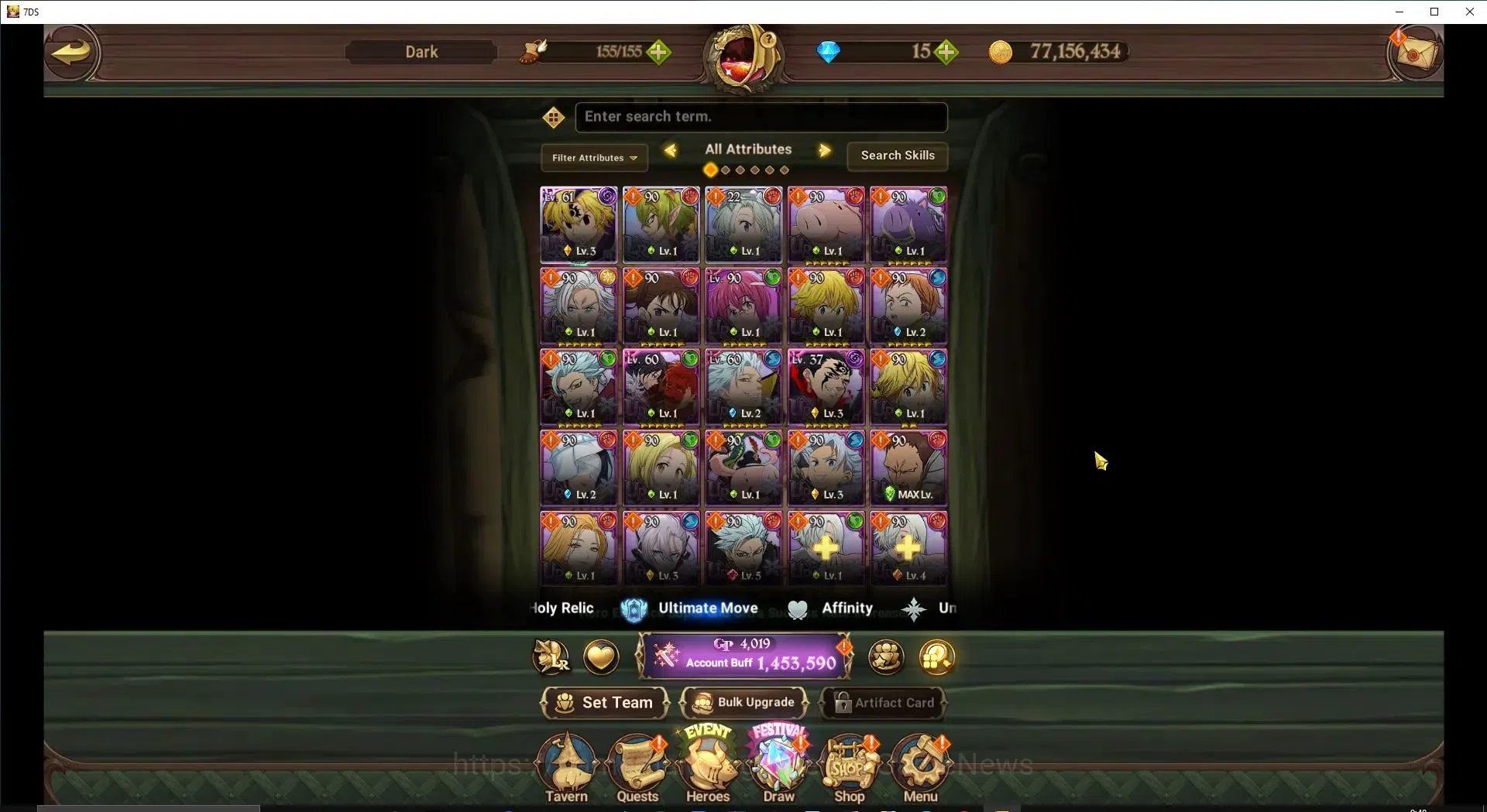 The Seven Deadly Sins: Grand Cross Accounts ASIA|1,4M CC|120 LS+1 LR Selector|3 LR+5 UR|N Meli image 5
