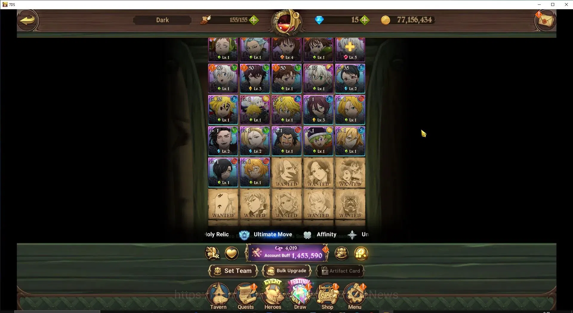 The Seven Deadly Sins: Grand Cross Accounts ASIA|1,4M CC|120 LS+1 LR Selector|3 LR+5 UR|N Meli image 7
